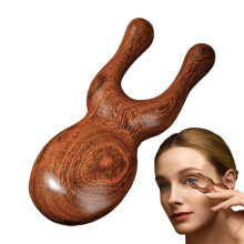 Sandalwood Wide Tooth Hair Comb AntiStatic Wooden Scalp Massage Tool with Ergonomic Antler Shape
