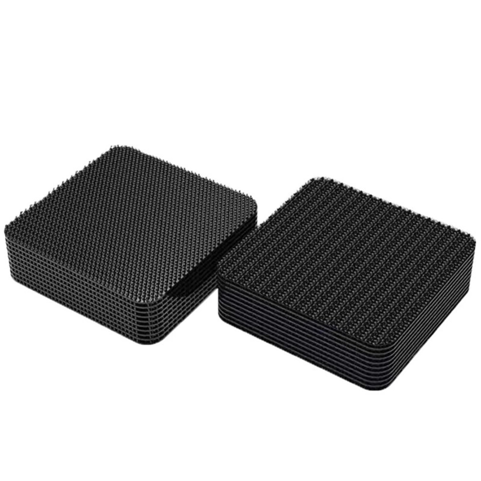 Car Floor Mat Clips With Antislip Grip, Selfadhesive Carpet Retention Holders, Square 10Pcs 9347817814118