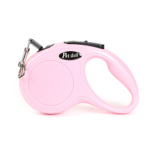 Laisse rétractable pour chien, laisse extensible, laisse-Rose