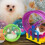 Cat Ball Toy Interactive Smart-brown hamster Running wheel 3
