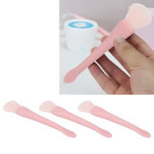 3 pcs de pinceaux à double tête en silicone pour masque, argile, lotion - Flexible et doux