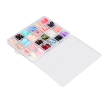 Ensemble de faux ongles à couverture complète de 576 pièces – Couleurs Unies pour des ongles DIY élégants