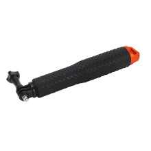 Selfie stick in alluminio leggero da 9 pollici per action camera e smartphone, arancione