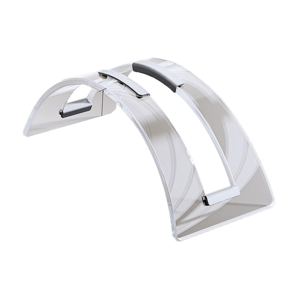 Acrylic Laptop Stand With Clear Vertical Design For Desk, Spacesaving Holder For Notebook And Phone 9044945721034