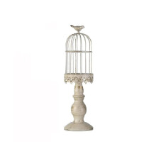 Vintage Birdcage Candelabra Antique Style Centerpiece Candle Holder For Living Room Mantle Decor
