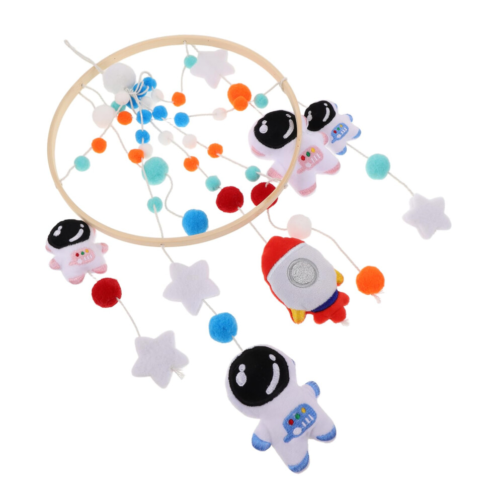 Crib Accessories Space Theme Felt Mobile For Crib Handmade Calming Bed Toys Newborn Unisex Boy Girl