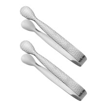 Stainless Steel Sugar Tongs with Adjustable Curvature, Mirror Finish for Tea Coffee Ice Cubes