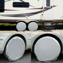 RV Tire Covers Waterproof Oxford AllWeather Protection for 2729 Inch Truck and Trailer Tires