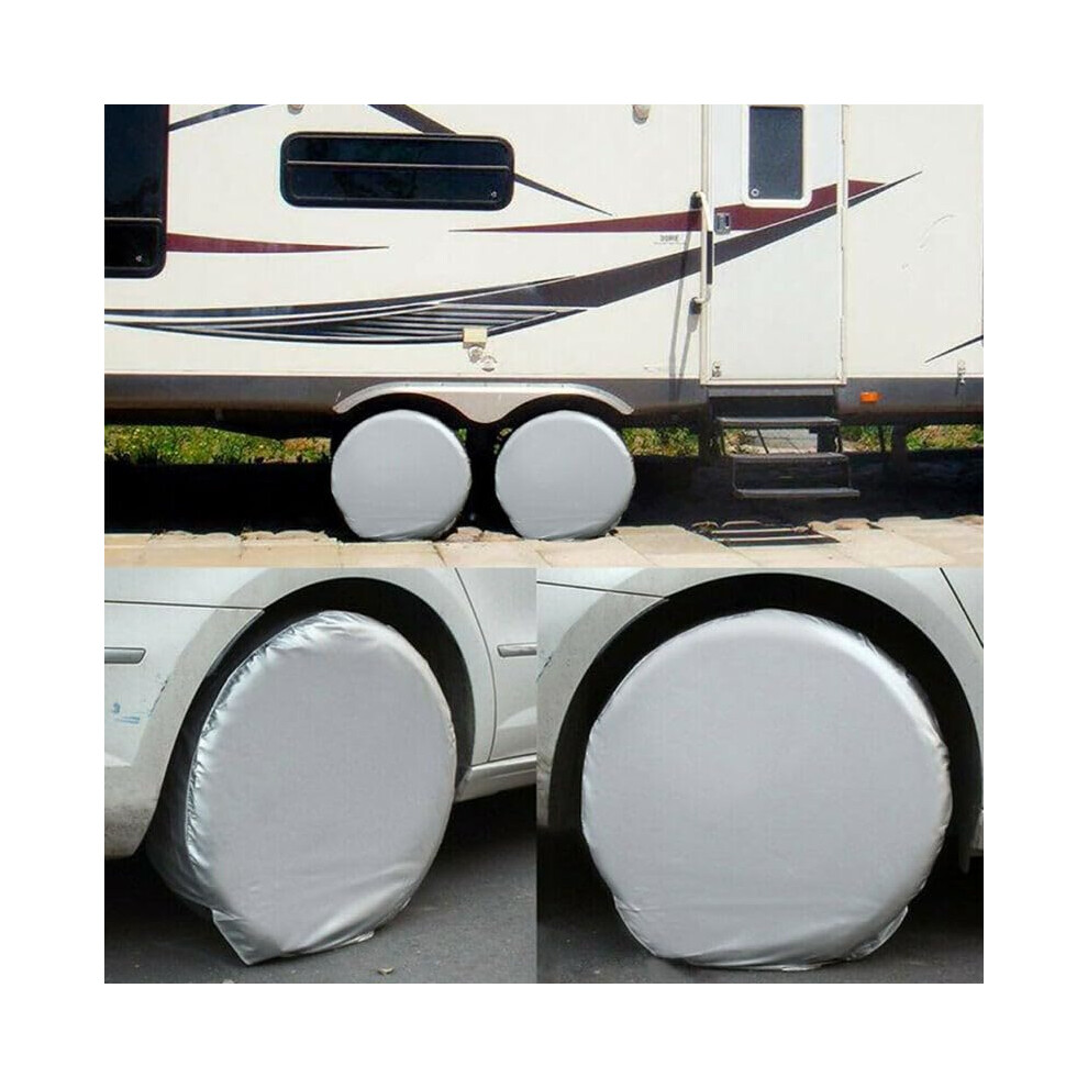 Rv Tire Covers Waterproof Oxford Allweather Protection For 2729 Inch Truck And Trailer Tires 9199774223270