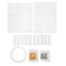 Siliconen gietvormen voor sieraden: essentiële, herbruikbare harsvormen voor oorbellen en hangers, transparante, multifunctionele sieradenvormen.