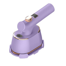 Portable Garment Steamer with Fast HeatUp, 2in1 Ironing, Mini Travel Clothes Steamer Purple