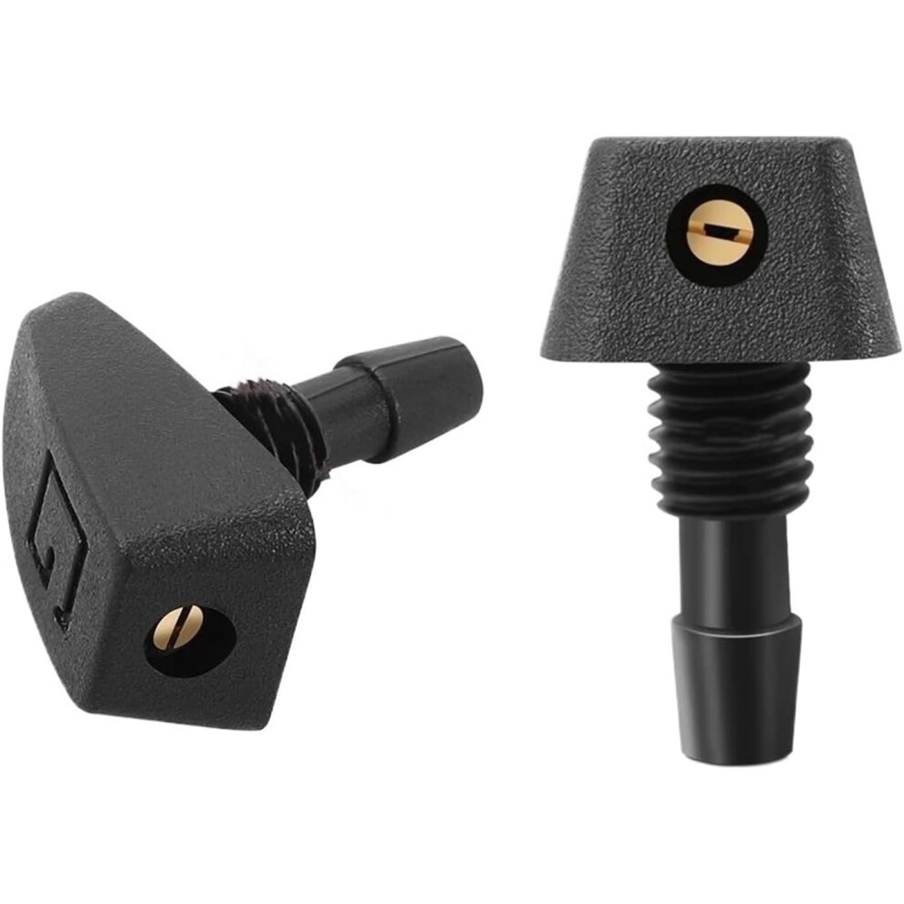 2Pcs Front Windshield Washer Nozzles For Lexus Rx300 Es300, Dual Jet Wide Spray Coverage 9187378583043