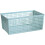 Desktop Storage Basket Rectangular Plastic Organizer Bin With Handle Ventilated Hollow Out Home Office Small Size 4