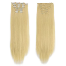 Fluffy Clip-in Hair Extensions, Syntetisk Fiber Design Med Varmebestandige Egenskaber, Nem At Bruge Og Vaskbar, Usynlig Tykk H