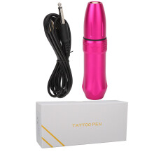 Máquina de tatuagem tipo caneta, leve e com operação estável, conexão por cabo DC, design ergonômico em formato de caneta, compatível com a