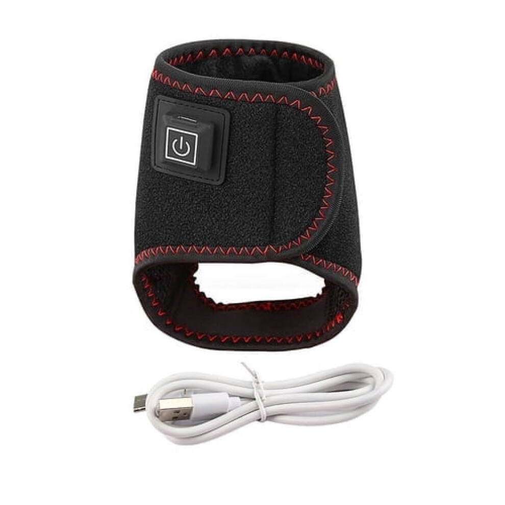 Heat Therapy Wrist Support with 3 Heat Levels, USB Powered Heating Wrist Wrap for Pain Management, Adjustable Temperature Control, Wrist Heating Pad