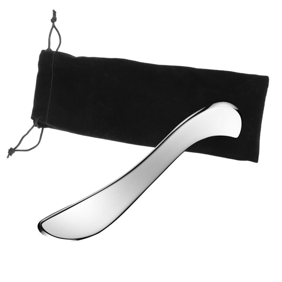 Soft Tissue Scraping Muscle Scraper Tool for Myofascial Release and Physical Therapy Tool, Stainless Steel Guasha Massage Tool with Ergonomic S-Shape