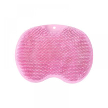 Cojín de silicona para masaje de baño y ducha, eficaz exfoliante de pies para una limpieza profunda con ventosas de montaje en pared, exfoliante de
