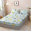 Πολυτελή σεντόνια Microfiber Queen, σεντόνια με floral print για κομψή διακόσμηση 3