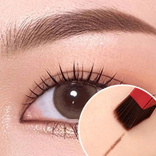 Blending Brush for Makeup, Angled Eyebrow Brush with Bevel Design for Seamless Eyeshadow and Brow Blending, Multi-function Eyebrow Makeup Brush Soft 1