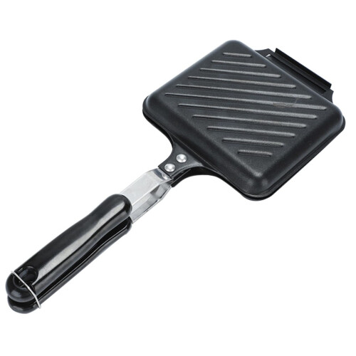 NonStick DoubleSided Breakfast Sandwich Maker Pan with Ergonomic Handle for Easy Cleaning