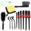 14 pezzi Kit di pennelli per detailing auto,15-26 cm, microfibra 2