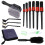 14 pezzi Kit di pennelli per detailing auto,15-26 cm, microfibra 13