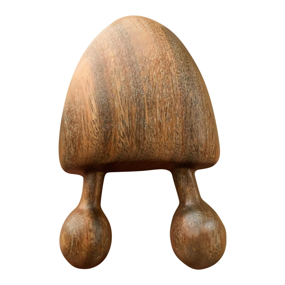 Wooden Scalp Massager Sandalwood Tool for Facial Muscle Relaxation and Stress Relief
