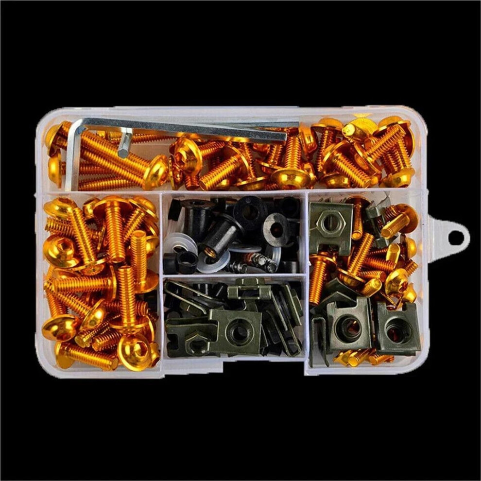 177Pcs Motorcycle Fairing Bolts Kit With Windshield Screws, Durable Bodywork Fasteners For Yamaha 9382693576774