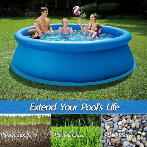Swimming Pool Floor Protector with PunctureResistant Cushioning, Foldable Pool Base Mat 3.35m 1