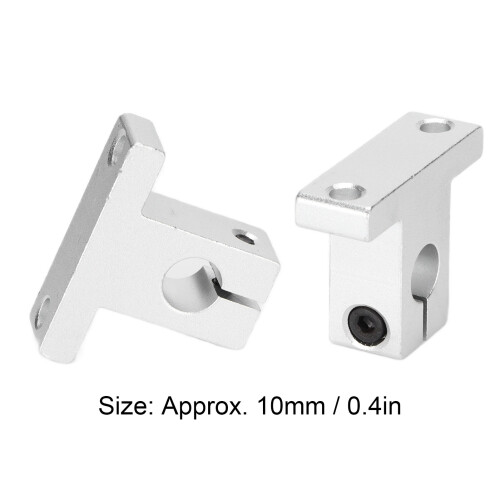 2x Linear Motion Bearings for 10mm Aluminum Alloy Rail Support System 2