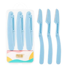 Ferramenta para modelar sobrancelhas femininas, barbeador facial portátil com lâmina durável de aço inoxidável, ferramenta ideal para