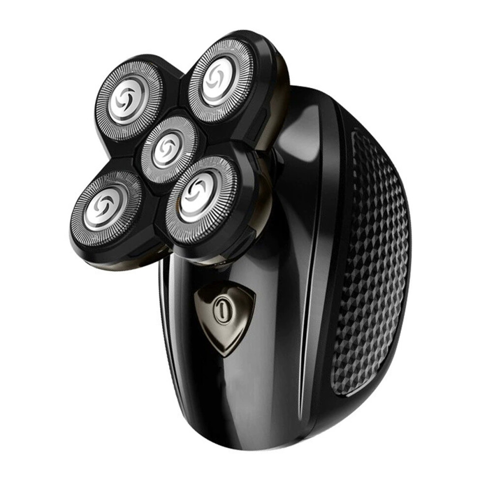 Rotary Electric Shaver for Bald Men, Waterproof and Washable, Perfect for On-the-Go Grooming, Cordless Head Shaving Device with Dual Power Mode, Long