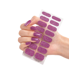 Autocollants pour ongles en gel faciles à utiliser avec support auto-adhésif, bandes de gel pré-polymérisées ou semi-polymérisées pour des