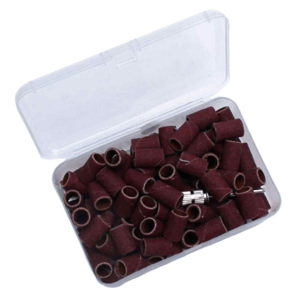 Purple Polisher For Nail Art, Grinding Sand Circle Manicure Polishing Tools, High-Efficiency Sanding Bands And Nail Drill File Set, Professional Wear Resist