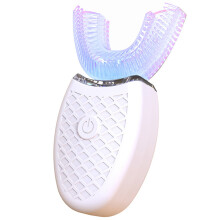 Spazzolino elettrico a 360 con funzionamento automatico, ricarica wireless abilitata Spazzolino elettrico ultrasonico con design a forma di U e