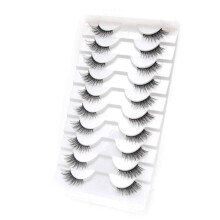Schwerelose, künstliche Wimpern (12 mm), passend für alle Augenformen, natürlich wirkende, zarte Wimpern mit wiederverwendbarem Design, weiche,