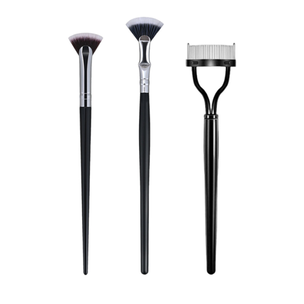 Stainless Steel Eyelashes Mascara Separator for Precision Grooming, Eyelash Definer with Smooth Bristles and Long Handle, Multipurpose Makeup Tool fo