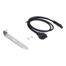 Conéctate con confianza, adaptador USB-C estable, convierte USB 2.0 de 19 pines a conector externo tipo C, compatible con velocidad USB 4.0,