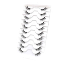 Passar alla ögonformer. Enkel applicering och återanvändbar. 12 mm lösögonfransar med naturligt utseende och transparent band. Mjuka, fluffiga