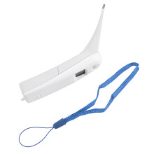 Thermometer für Tiere mit großem LCD-Display, schneller und genauer Messung, wasserfest, mit automatischer Abschaltfunktion und Sprachansage,