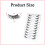 Ψεύτικες βλεφαρίδες φυσικής εμφάνισης, Fluffy3D Lashes Faux Mink Χειροποίητες Vegan, χωρίς 5