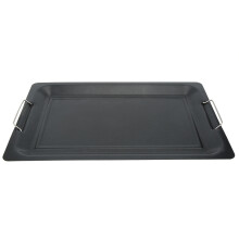 Flat Top Griddle Pan Non-Stick Coating Square Shape With Handles Excellent Workmanship Food Grade Materials Perfect Baking Effect For Home Kitchen