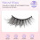 Ψεύτικες βλεφαρίδες φυσικής εμφάνισης, Fluffy3D Lashes Faux Mink Χειροποίητες Vegan, χωρίς 3