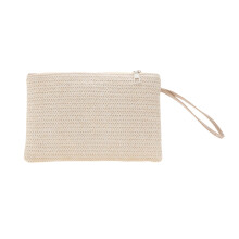 Freundliche handgewebte Stroh-Armbandtasche, leichtes Design,-OW