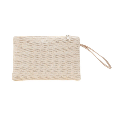 Freundliche handgewebte Stroh-Armbandtasche, leichtes Design,-OW