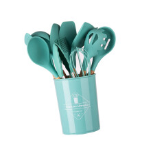 12PCS Silikon Küchenutensilien Hitzebeständige Utensilien-Grün