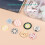 (Package 1, 12.5mm random mixed models 100 pieces) 100pcs boxed colorful buttons 3