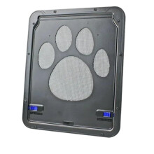 Pet Door Openings Screen Window Insert Outdoor Lockable Pet Door Universal Fit for Cats and Dogs Black Color