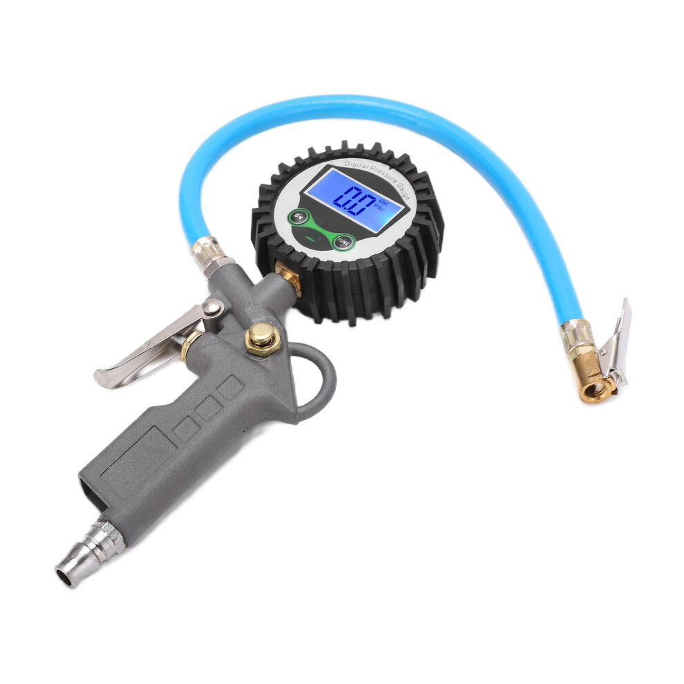 Digital Tire Inflator Pressure Gauge 0-230 Psi Zinc Alloy Tool 4641377462846